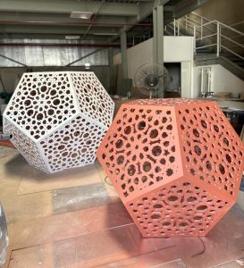 Laser cutting decoration