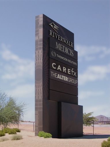 Multi-Tenant Directory Pylon Signs